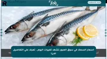 أسعار السمك في سوق العبور تشهد تغيرات اليوم.. تعرف على التفاصيل الآن!